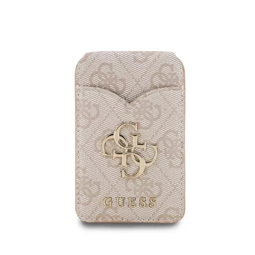 Guess PU 4G Mirror MagSafe Cardslot Stand tok rózsaszín