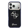Guess IML 4G Script fém logós tok iPhone 17 Pro Max készülékhez kék