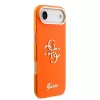 Guess IML 4G Script Metal Logo tok iPhone Air készülékhez narancssárga
