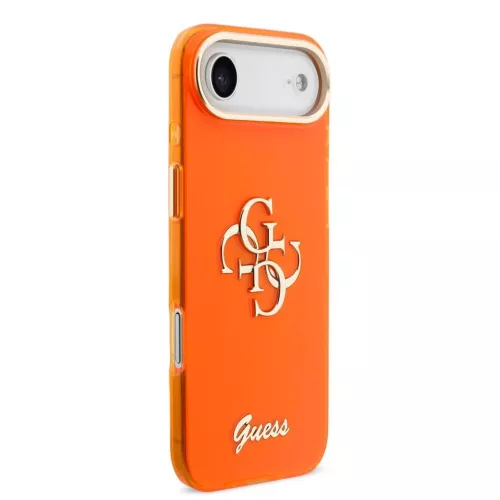 Guess IML 4G Script Metal Logo tok iPhone Air készülékhez narancssárga