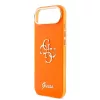 Guess IML 4G Script Metal Logo tok iPhone Air készülékhez narancssárga