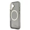 Guess IML Glitter Script Strap MagSafe tok iPhone 17 készülékhez fekete