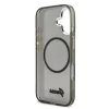 Guess IML Glitter Script Strap MagSafe tok iPhone 17 készülékhez fekete