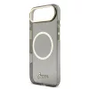 Guess IML Glitter Script Strap MagSafe tok iPhone Air készülékhez, fekete