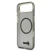 Guess IML Glitter Script Strap MagSafe tok iPhone Air készülékhez, fekete