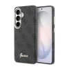 Guess PU 4G Script Metal Logo mágneses tok Samsung Galaxy S26 készülékhez fekete