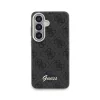 Guess PU 4G Script Metal Logo mágneses tok Samsung Galaxy S26 készülékhez fekete