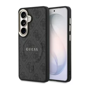   Guess PU-bőr 4G aranykeretes mágneses tok Samsung Galaxy S26 készülékhez fekete