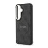 Guess PU-bőr 4G aranykeretes mágneses tok Samsung Galaxy S26 készülékhez fekete