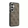 Guess 4G Gold Frame mágneses műbőr tok Samsung Galaxy S26 készülékhez barna