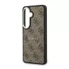 Guess 4G Gold Frame mágneses műbőr tok Samsung Galaxy S26 készülékhez barna