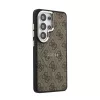 Guess PU bőr 4G Gold Frame mágneses tok Samsung Galaxy S26 Ultra készülékhez barna