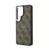Guess PU bőr 4G Gold Frame mágneses tok Samsung Galaxy S26 Ultra készülékhez barna