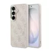 Guess PU bőr 4G aranykeretes mágneses tok Samsung Galaxy S26 készülékhez, rózsaszín