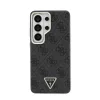 Guess PU-bőr mágneses tok 4G Strass Triangle Logo Gold Frame Samsung Galaxy S26 Ultra készülékhez fekete