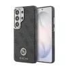 Guess PU bőr 4G strassz logós arany keretes mágneses tok Samsung Galaxy S26 Ultra készülékhez fekete