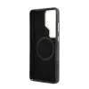 Guess PU bőr 4G strassz logós arany keretes mágneses tok Samsung Galaxy S26 Ultra készülékhez fekete