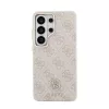 Guess PU-bőr 4G Strass Logo arany keretes mágneses tok Samsung Galaxy S26 Ultra készülékhez rózsaszín