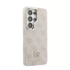 Guess PU-bőr 4G Strass Logo arany keretes mágneses tok Samsung Galaxy S26 Ultra készülékhez rózsaszín