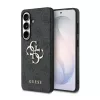 Guess PU 4G Metal Logo tok Samsung Galaxy S25 készülékhez, szürke