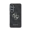 Guess PU 4G Metal Logo tok Samsung Galaxy S25 készülékhez, szürke