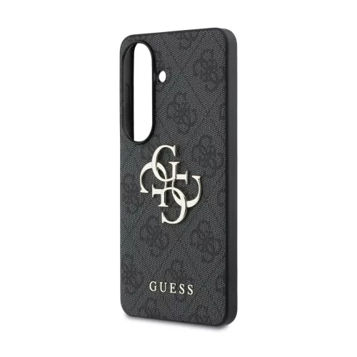 Guess PU 4G Metal Logo tok Samsung Galaxy S25 készülékhez, szürke