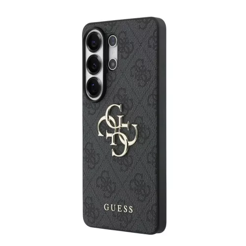 Guess PU 4G Metal Logo tok Samsung Galaxy S26 Ultra készülékhez szürke