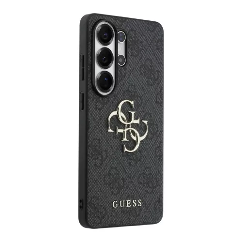 Guess PU 4G Metal Logo tok Samsung Galaxy S25 Ultra készülékhez szürke