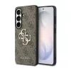 Guess PU 4G Metal Logo tok Samsung Galaxy S26 készülékhez barna