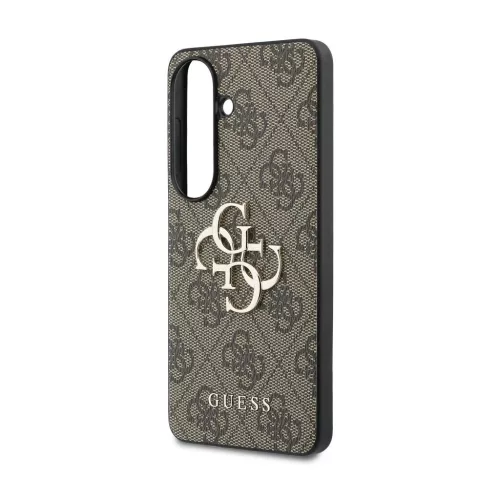 Guess PU 4G Metal Logo tok Samsung Galaxy S26 készülékhez barna
