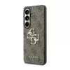 Guess PU 4G fém logós tok Samsung Galaxy S26+ készülékhez barna