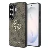 Guess PU 4G fém logós tok Samsung Galaxy S26 Ultra készülékhez barna