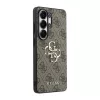 Guess PU 4G fém logós tok Samsung Galaxy S26 Ultra készülékhez barna