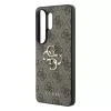 Guess PU 4G fém logós tok Samsung Galaxy S26 Ultra készülékhez barna