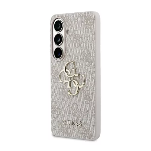 Guess PU 4G Metal Logo tok Samsung Galaxy S26 készülékhez rózsaszín