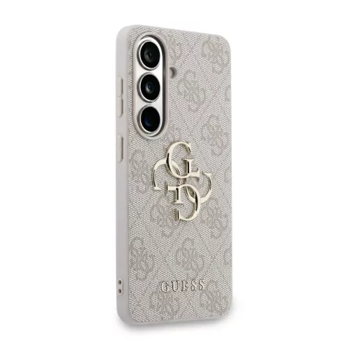 Guess PU 4G Metal Logo tok Samsung Galaxy S26 készülékhez rózsaszín
