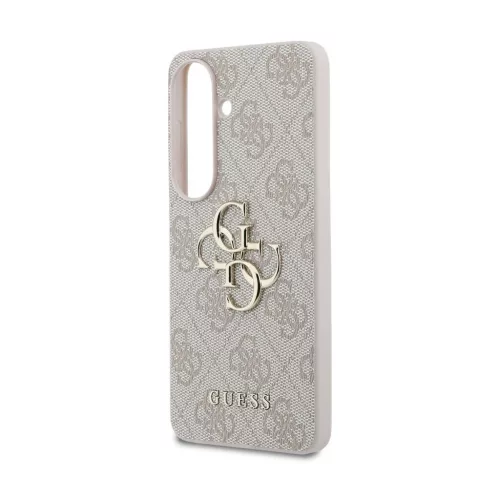 Guess PU 4G Metal Logo tok Samsung Galaxy S26 készülékhez rózsaszín