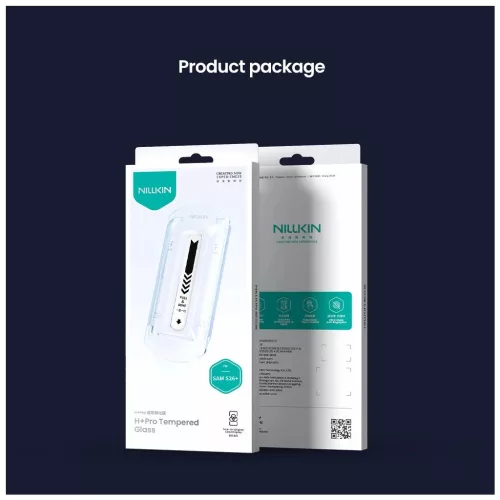 Nillkin edzett üvegfólia 0,2 mm H+ PRO 2.5D Samsung Galaxy S26+ készülékhez applikátorral