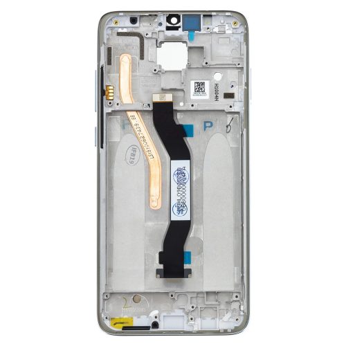 LCD kijelző + érintőpanel + előlap Xiaomi Redmi Note 8 Pro készülékhez fehér
