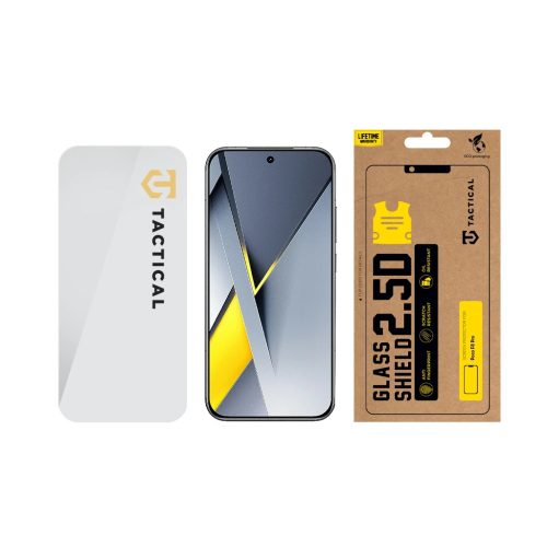 Tactical Glass Shield 2.5D kijelzővédő Poco F8 Pro készülékhez átlátszó