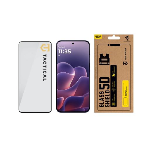 Tactical Glass Shield 5D üvegfólia Motorola Edge 70 Fusion készülékhez fekete