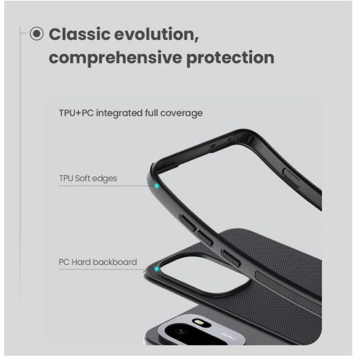 Nillkin Super Frosted PRO hátlaptok OnePlus 15R készülékhez fekete