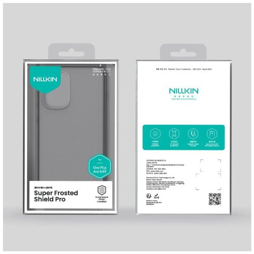 Nillkin Super Frosted PRO hátlapi tok OnePlus 15R készülékhez áttetsző fekete