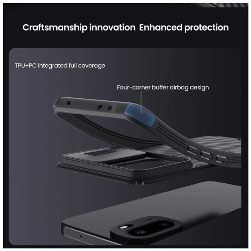 Nillkin CamShield PRO kemény tok OnePlus 15R készülékhez, fekete