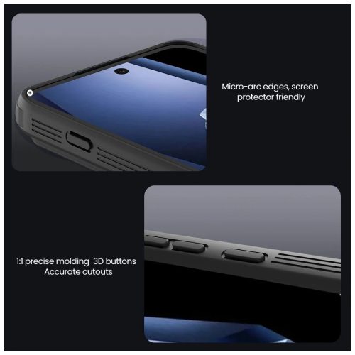 Nillkin CamShield PRO kemény tok OnePlus 15R készülékhez, fekete