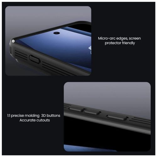 Nillkin CamShield PRO kemény tok OnePlus 15R készülékhez átlátszó fekete