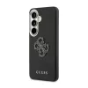 Guess PU 4G Resin Metal Logo tok Samsung Galaxy S26 készülékhez fekete