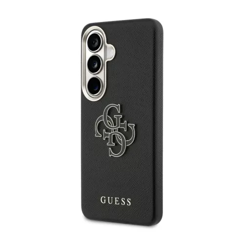 Guess PU 4G Resin Metal Logo tok Samsung Galaxy S26+ készülékhez fekete