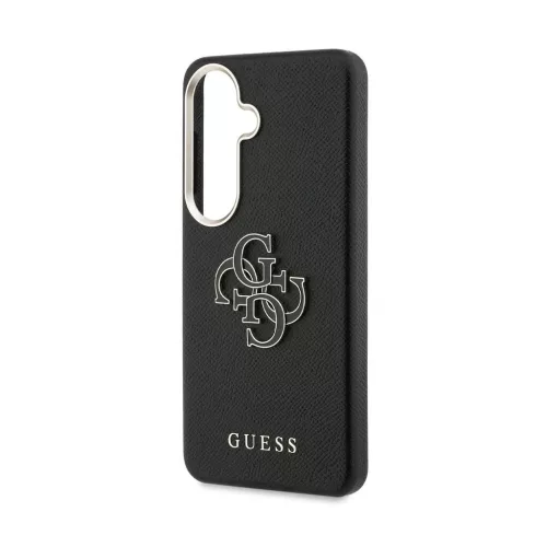 Guess PU 4G Resin Metal Logo tok Samsung Galaxy S26+ készülékhez fekete