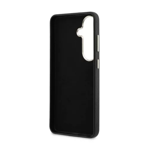 Guess PU 4G Resin Metal Logo tok Samsung Galaxy S26+ készülékhez fekete